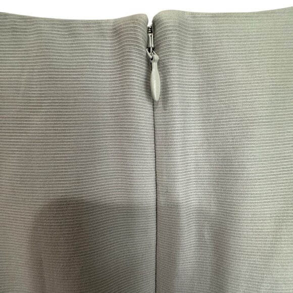 COS cotton silk cocoon midi dress gray Size 4 contemporary classic tailored - Picture 7 of 9
